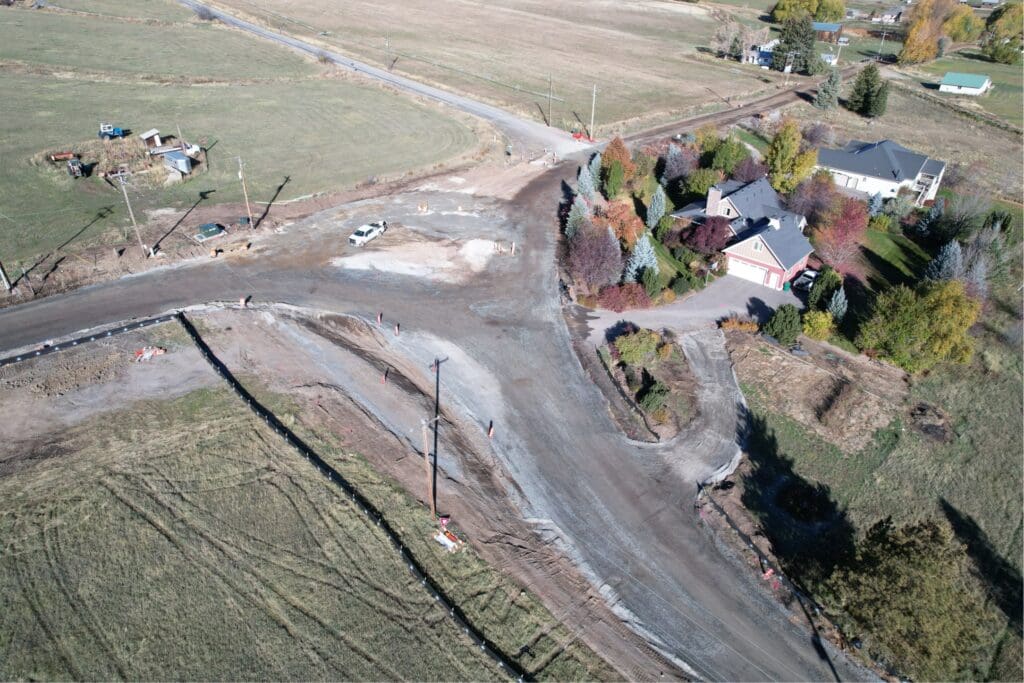 Roundabout to be paved on October 29, 2025.