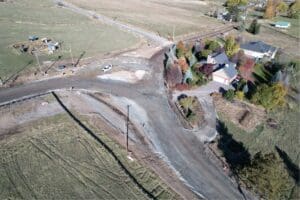 Roundabout to be paved on October 29, 2025.